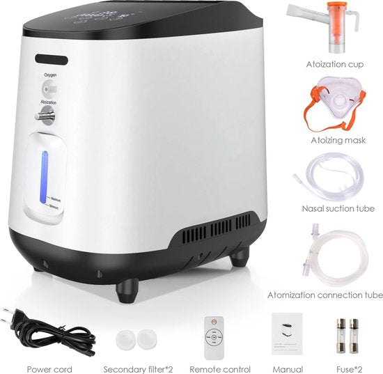 Varon JY-105W Zuurstofconcentrator – Nieuw – 93% Zuurstof – 1L/min – Luchtreiniger
