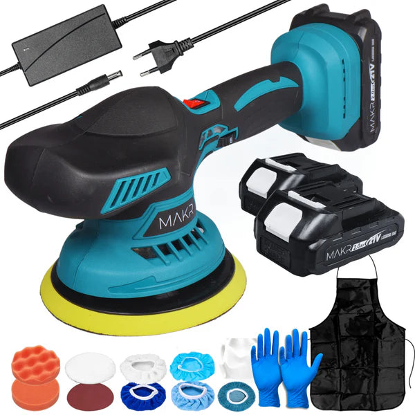 MAKR Polijstmachine | 2 Accu's 21V + Complete Accessoireset